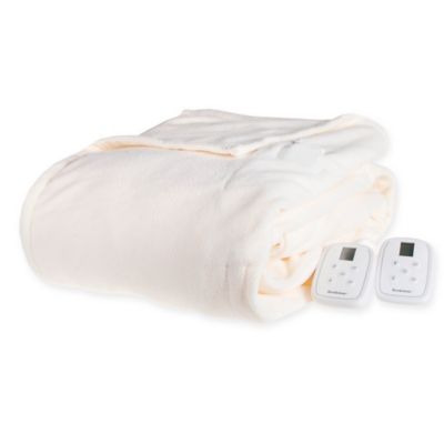 Brookstone Heated Micro Fleece Blanket Bed Bath Beyond