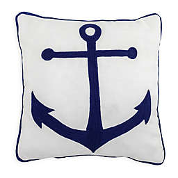 Divine Home™ Embroidered Anchor Outdoor Pillow, 17