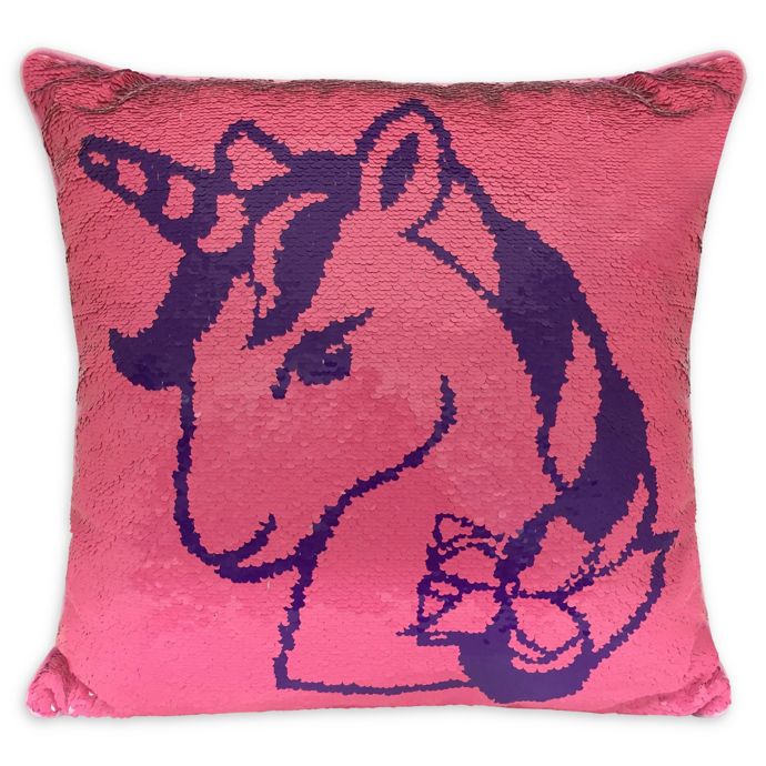 jojo siwa unicorn throw pillow