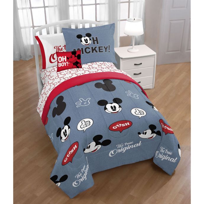mickey mouse bed sheets twin