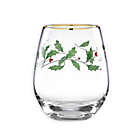 Alternate image 0 for Lenox&reg; Holiday&trade; Decal Stemless Wine Glasses (Set of 4)