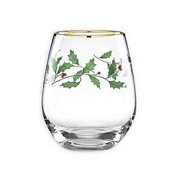 Lenox® Holiday Decal Stemless Wine Glasses (Set of 4)