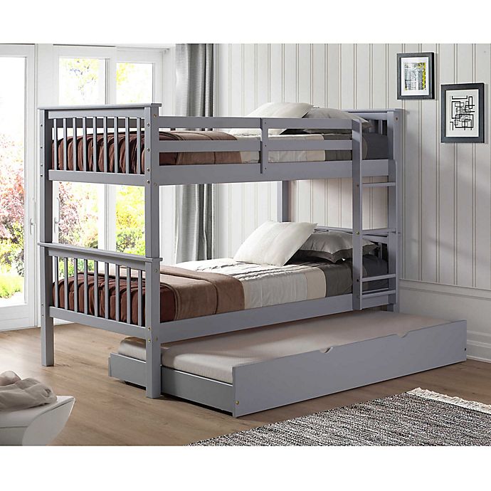 Solid Wood Twin Bunk Bed Trundle, Best Rated Bunk Beds With Trundle