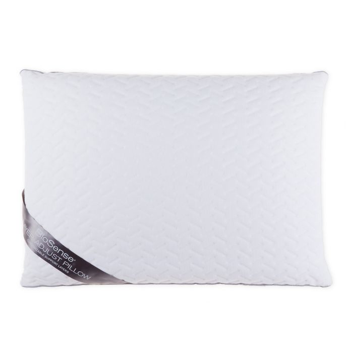 Brookstone Biosense Layer Adjust Memory Foam Standard Bed Pillow Bed Bath Beyond