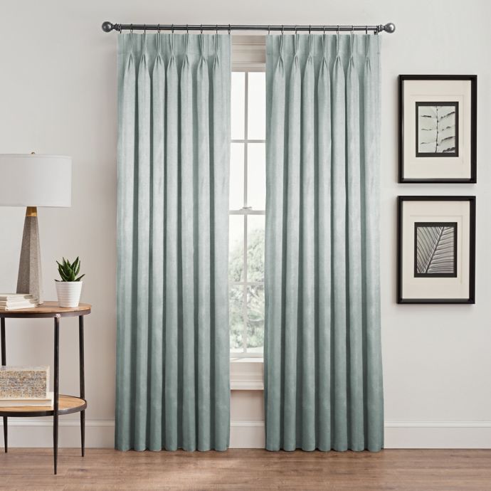 Silken Pinch Pleat Rod Pocket Lined Room Darkening Window Curtain