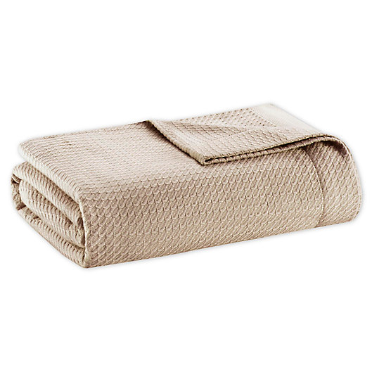 Alternate image 1 for Madison Park Egyptian Cotton King Blanket in Khaki