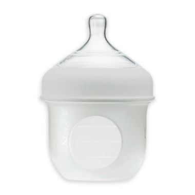 Boon NURSH&trade; 4 oz. Silicone Pouch Bottle in Grey. View a larger version of this product image.