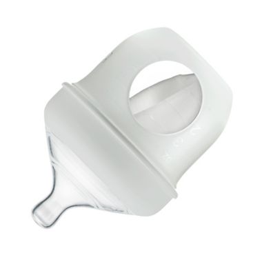 Boon NURSH&trade; 4 oz. Silicone Pouch Bottle in Grey. View a larger version of this product image.