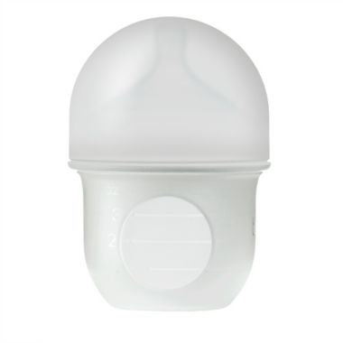 Boon NURSH&trade; 4 oz. Silicone Pouch Bottle in Grey. View a larger version of this product image.