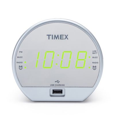 Timex® Dual Alarm Clock Radio with USB Charging Port | Bed Bath & Beyond