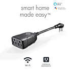 Alternate image 1 for Globe Electric Smart Wi-Fi Outdoor Power Adapter in Black