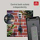 Alternate image 2 for Globe Electric Smart Wi-Fi Outdoor Power Adapter in Black