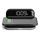 Alternate image 2 for iHome&reg; Qi Wireless Charging Compact Alarm Clock in Black with USB Port