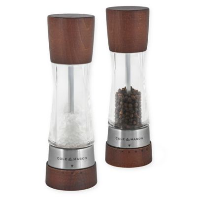 Cole &amp; Mason Derwent Forest Wood Gourmet Precision Salt &amp; Pepper Mill Gift Set