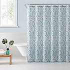 Alternate image 0 for Freshee&trade; Dot Geometric Shower Curtain in Blue