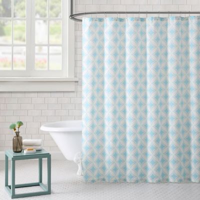 Elliptic Leaf Waterproof Bathroom Polyester Shower Curtain Liner Water Resistant 
