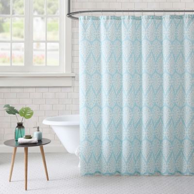 Blue 72 x 72 Vue Skye Shower Curtain