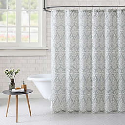 Freshee™ Paisley Shower Curtain in Grey