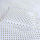 Alternate image 2 for Intelligent Design Metallic Dot Printed Queen Sheet Set in White/Gold