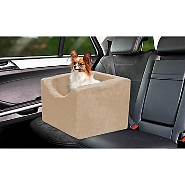 Precious Tails High Density Foam Single Pet Car Booster Seat in Beige. View a larger version of this product image.