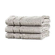 Cariloha&reg; Turkish Cotton/Viscose Blend 3-Piece Hand Towel Set in Grey