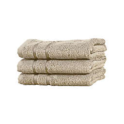 Cariloha® Turkish Cotton/Viscose Blend 3-Piece Washcloth Set in Stone