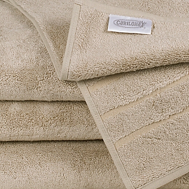 Cariloha&reg; Turkish Cotton/Viscose Blend Bath Sheet in Stone. View a larger version of this product image.