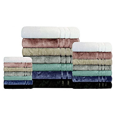 Cariloha&reg; Turkish Cotton/Viscose Blend 3-Piece Bath Towel in Ocean/Mist. View a larger version of this product image.