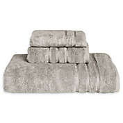 Cariloha&reg; Turkish Cotton/Viscose Blend 3-Piece Bath Towel in Grey