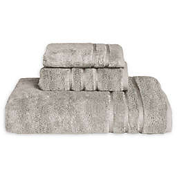 Cariloha® Turkish Cotton/Viscose Blend 3-Piece Bath Towel in Grey