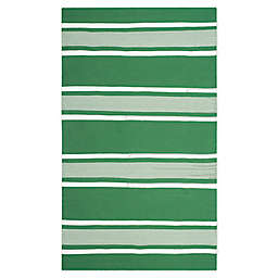 Lauren Ralph Lauren® Hanover Stripe 4' x 6' Handcrafted Area Rug in Green