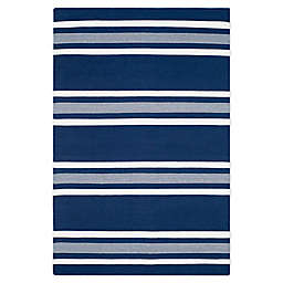 Lauren Ralph Lauren® Hanover Stripe 4' x 6' Handcrafted Area Rug in Navy