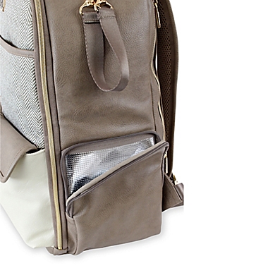 Itzy Ritzy&reg; Boss Diaper Bag Backpack in Vanilla Latte. View a larger version of this product image.