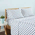 Alternate image 2 for Felicity 144-Thread-Count Percale Cotton Twin Sheet Set in Blue