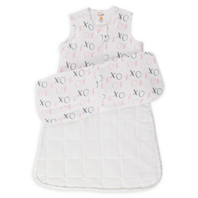 g&uuml;naPOD&reg; Large XO Wearable Blanket with WONDERZiP&reg; in Grey/Pink