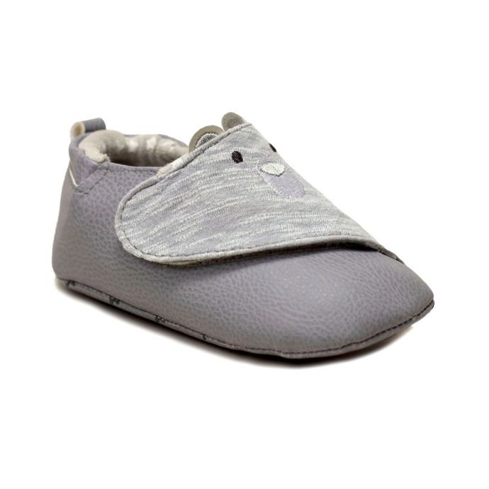 ro+me By Robeez® Bear Casual Shoe in Grey Bed Bath &amp; Beyond