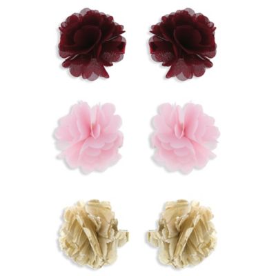 pretty flower hair clips