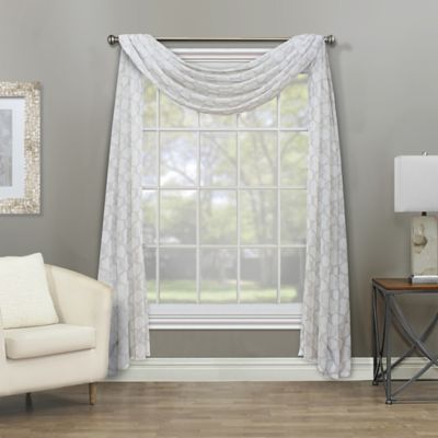 window scarf white