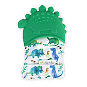 Itzy Ritzy&reg; Dinosaur Silicone Teething Mitt in Green