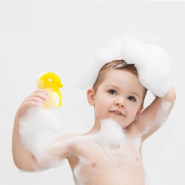 Innobaby&reg; Duck Bath Scrub in Yellow. View a larger version of this product image.
