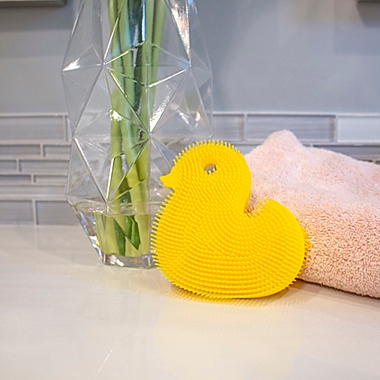 Innobaby&reg; Duck Bath Scrub in Yellow. View a larger version of this product image.