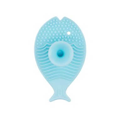 Innobaby&reg; Fish Bath Scrub in Aqua. View a larger version of this product image.