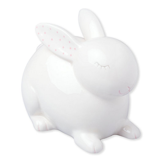 Alternate image 1 for Pearhead® Bunny Savings Bank in White