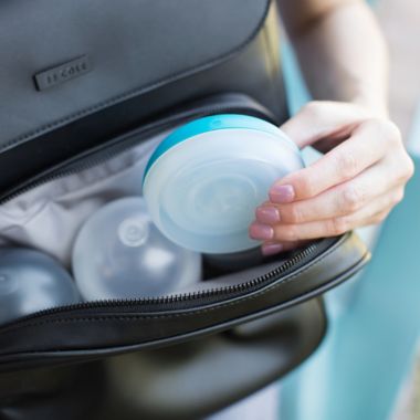 Boon NURSH&trade; 3-Pack Storage Buns in Blue. View a larger version of this product image.