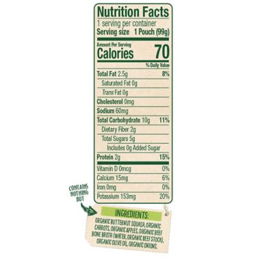 Sprout&reg; 3.5 oz Organic Baby Food Butternut, Carrot, and Apple Seasoned with Broth. View a larger version of this product image.
