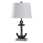 Alternate image 0 for Stylecraft Bertram Table Lamp in Gunmetal with Fabric Lampshade