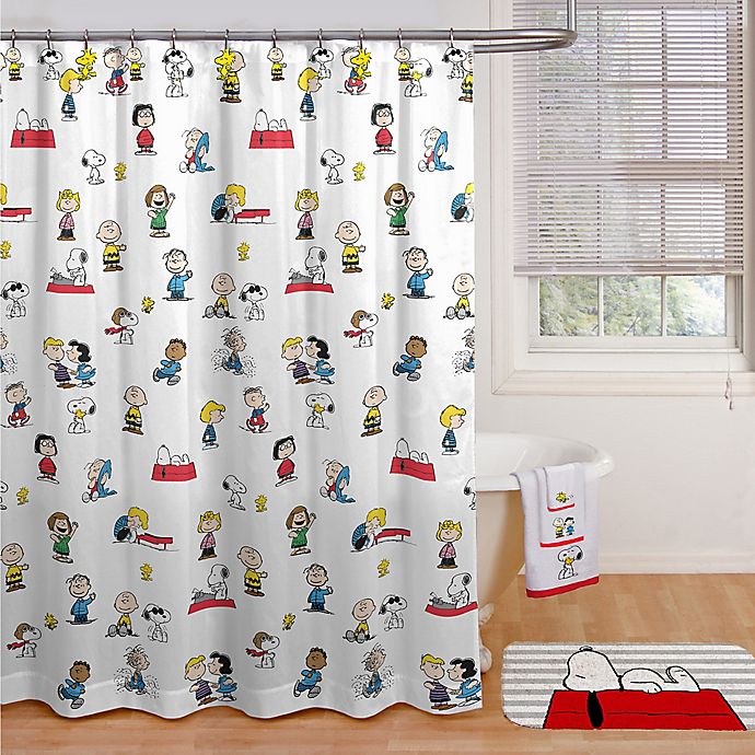 Peanuts Shower Curtain Collection, Snoopy Shower Curtain Target