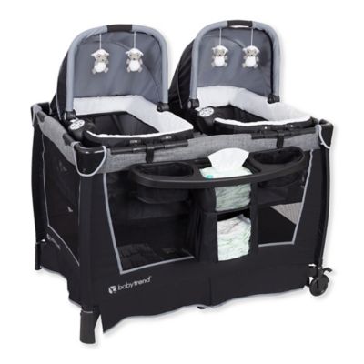 twin bassinet playpen