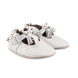 Robeez&reg; Size 12-18M Meghan Casual Shoe in White