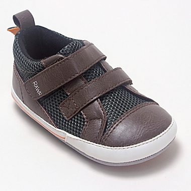 ro+me By Robeez&reg; Size 18-24M Dinosaur Casual Shoe in Brown. View a larger version of this product image.